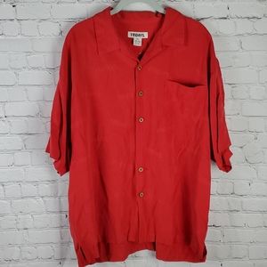 Friday's Las Vegas 100% Silk Button Down XL